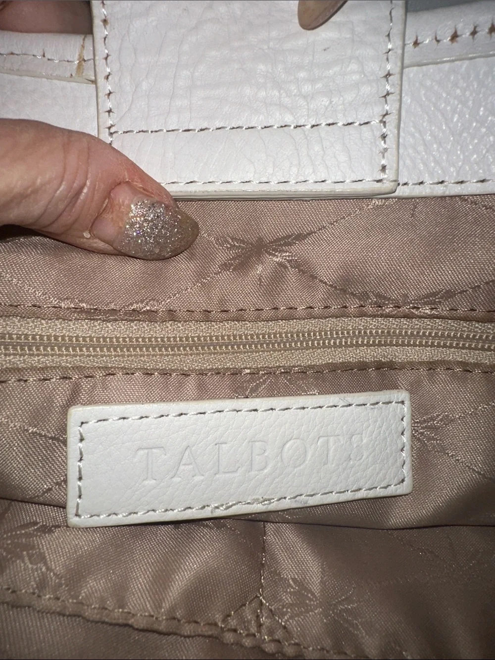 TALBOTS  Perforated Tote Bag
